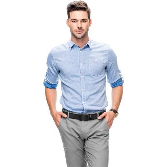 Mens ratchet leather belt adjustable slide dress belt black brown work casual - Picture 2 of 7